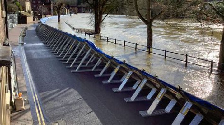 What are flood walls made out of