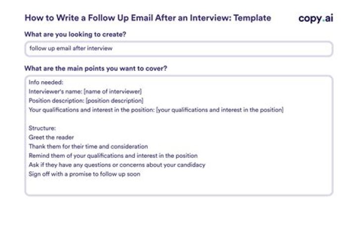 What are good follow up questions after an interview