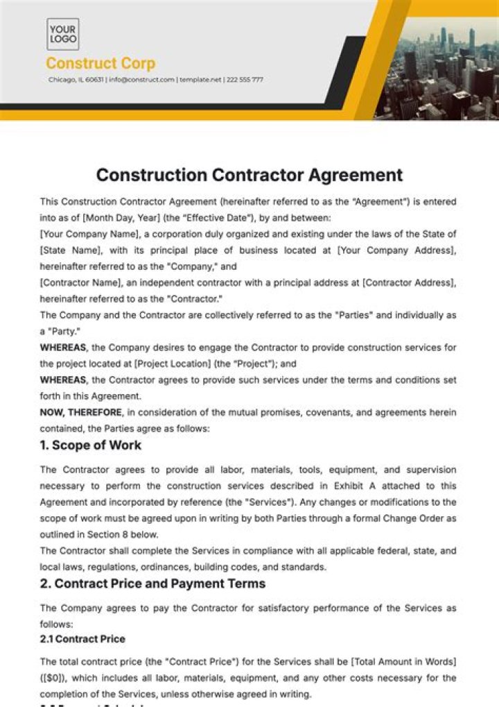 What are included in construction contract documents