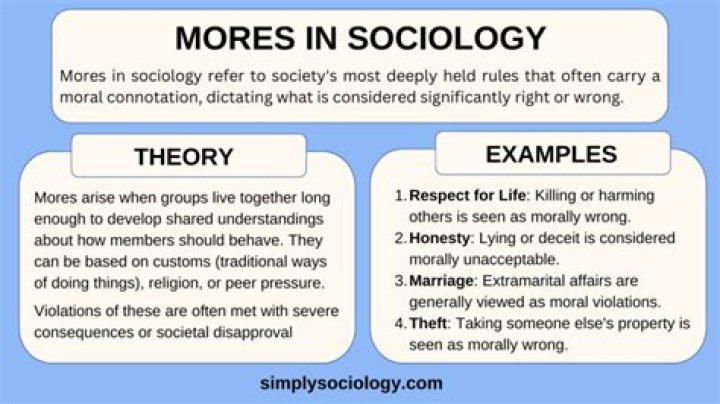 What are mores in criminology