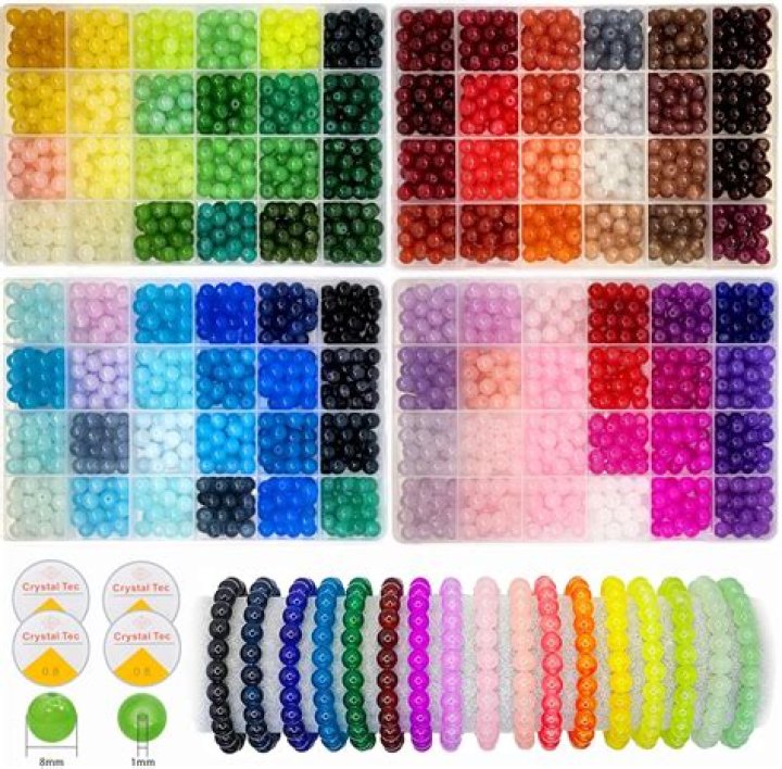What are pony beads made out of