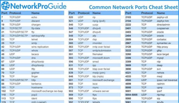 What are ports and protocols
