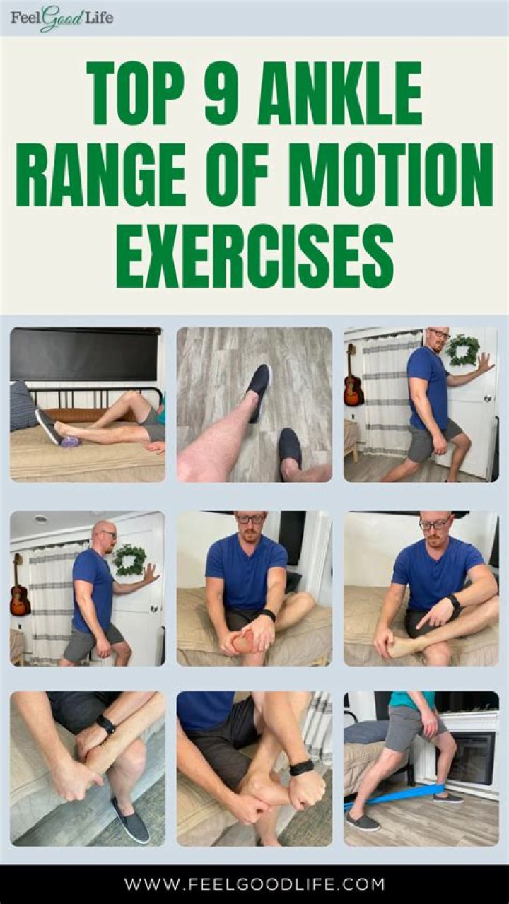 What are range of motion exercises for the knee