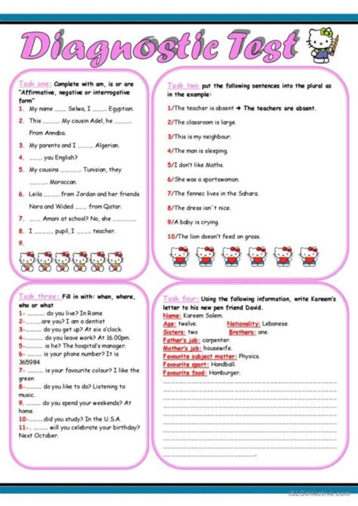 What are some examples of diagnostic test