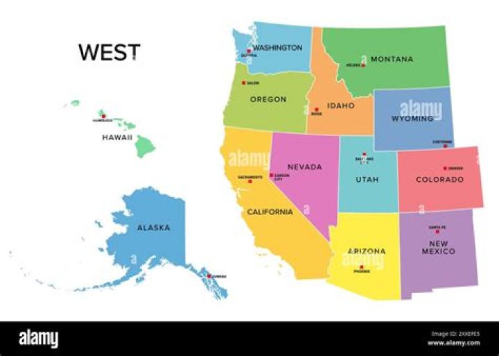 What are the 11 states in the West Region