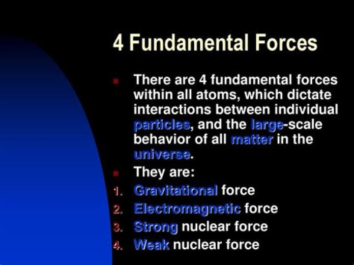 What are the 4 fundamental forces in the universe