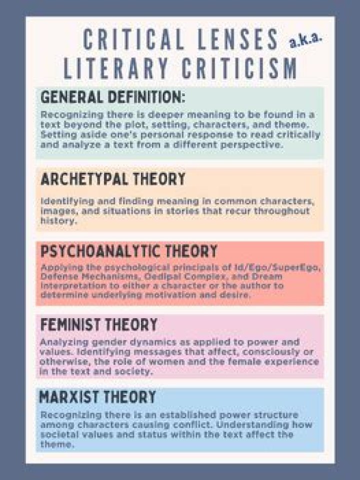 What are the different schools of literary criticism
