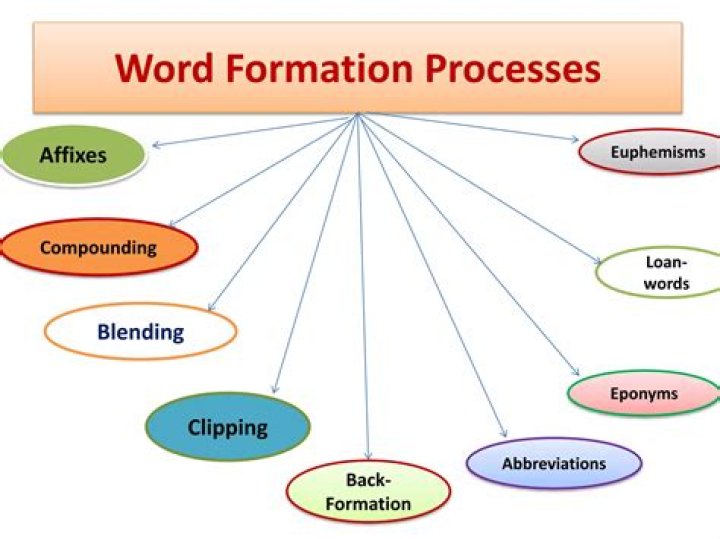 What are the different word formation processes