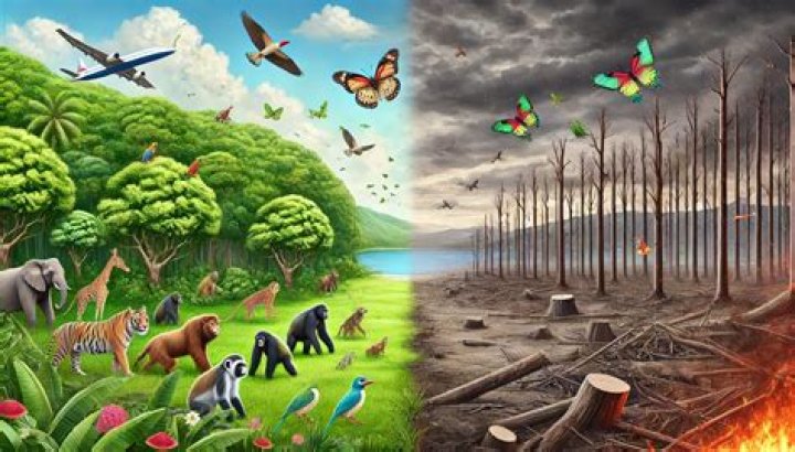 What are the effects of human induced environmental changes on biodiversity