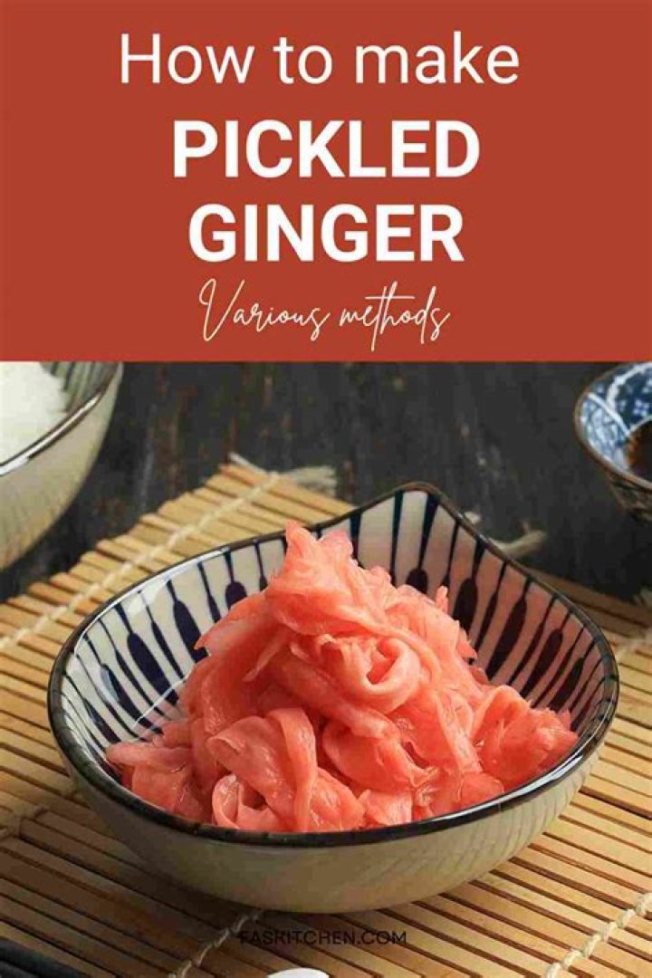 What are the health benefits of pickled ginger