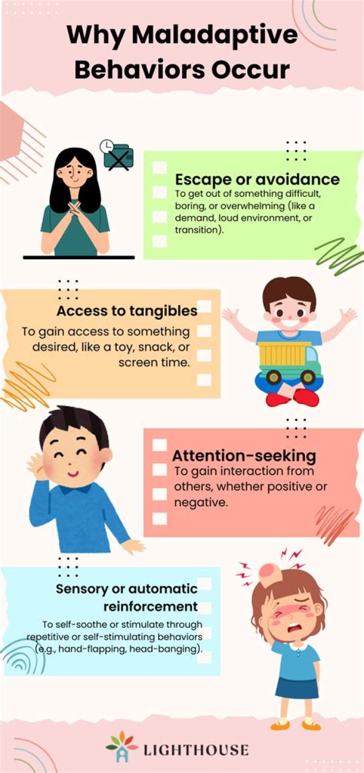 What are the main causes of maladaptive behaviors