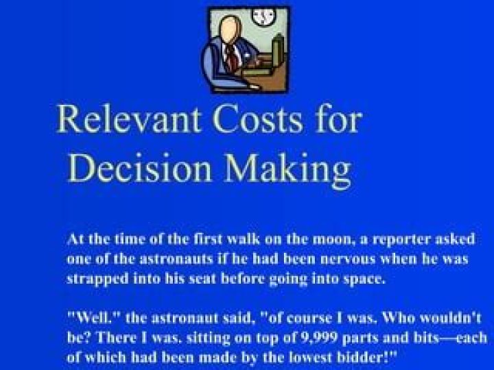 What are the relevant costs for decision making