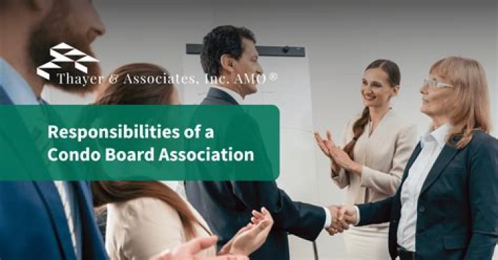 What are the responsibilities of a condo board