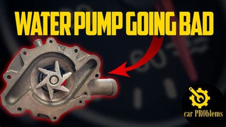 What are the signs of a bad water pump