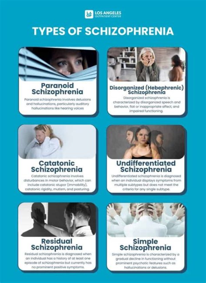 What are the symptoms of schizophrenia quizlet