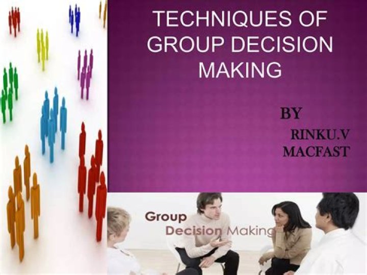 What are the techniques of group decision making