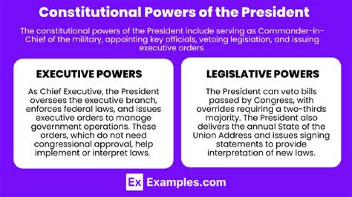 What are the three forms of presidential powers