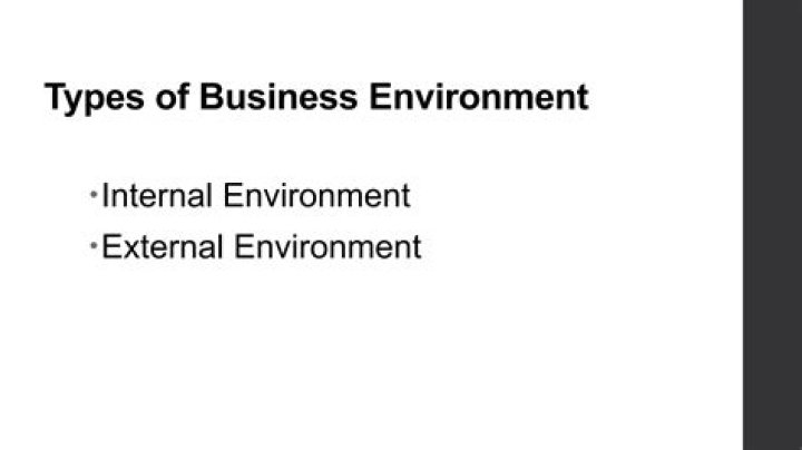 What are the types of internal environment