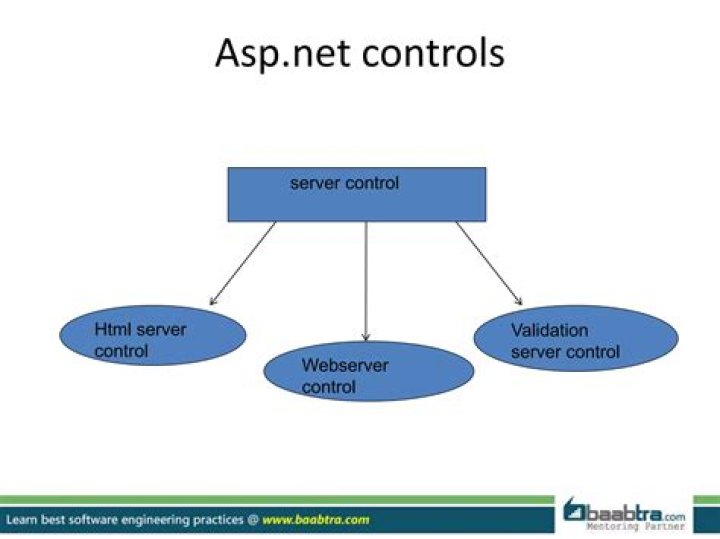What are web controls in asp net