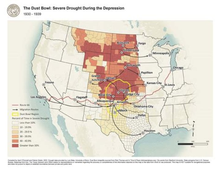 What areas were hardest hit by the Great Depression