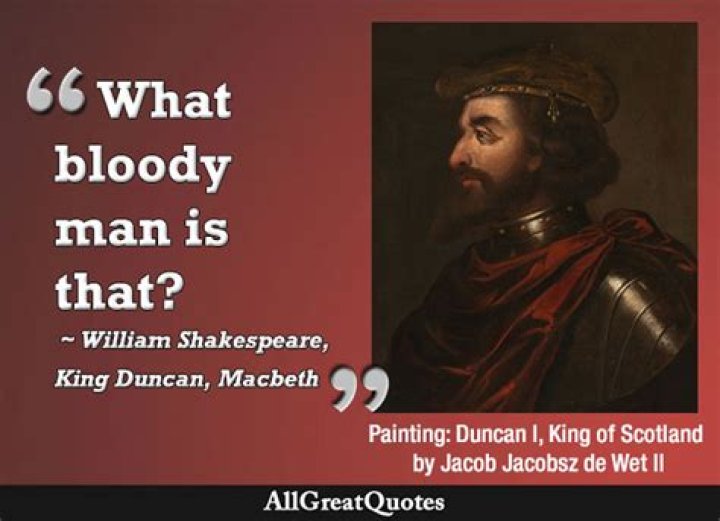 What bloody man is that Macbeth