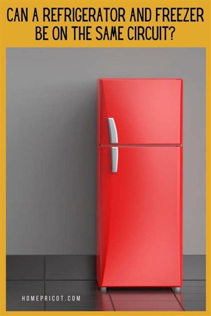 What can be on the same circuit as a refrigerator