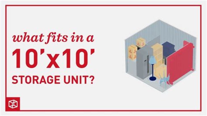 What can fit in a 10 by 10 storage unit