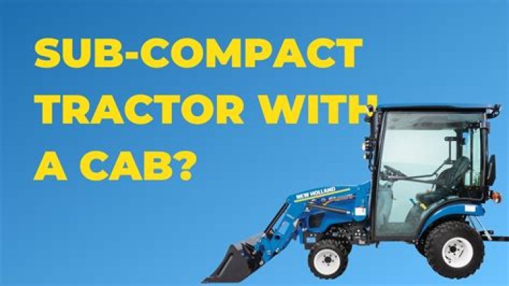 What can I do with a subcompact tractor