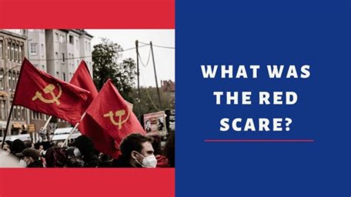 What caused the first red scare