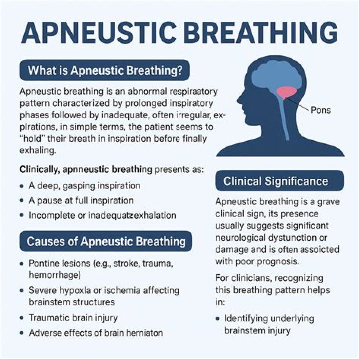 What causes Apneustic breathing