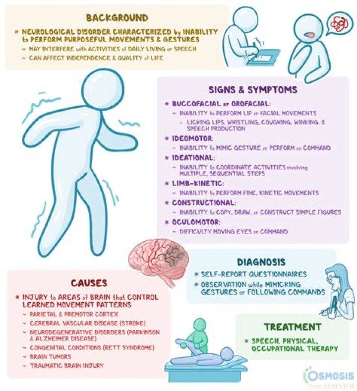 What causes apraxia