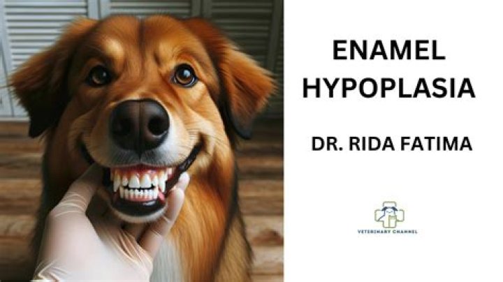 What causes enamel hypoplasia in dogs
