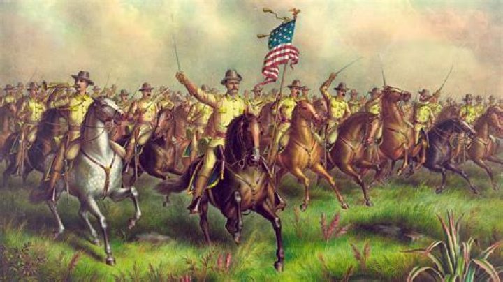 What cavalry regiment known as the Rough Riders did Teddy Roosevelt join during the Spanish American War