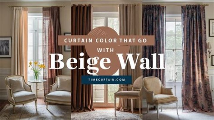 What color curtain goes with tan walls
