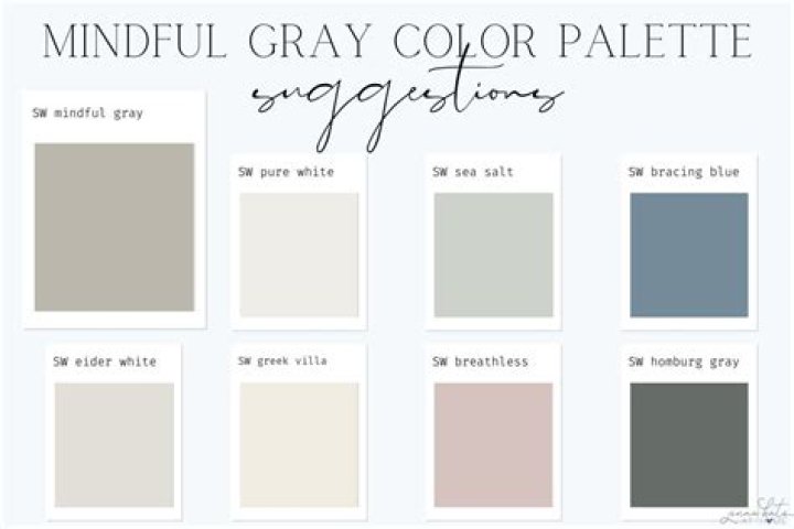 What color goes well with mindful Gray