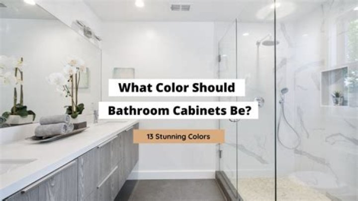 What color should bathroom cabinets be