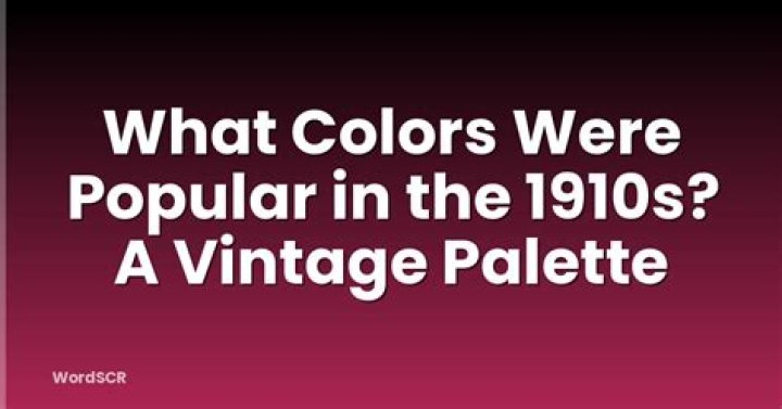 What colors were popular in 1969
