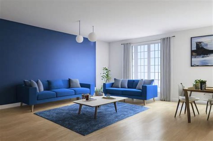 What Colour furniture goes with blue walls