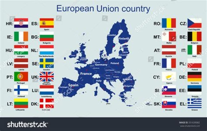 What countries are in the European Union map