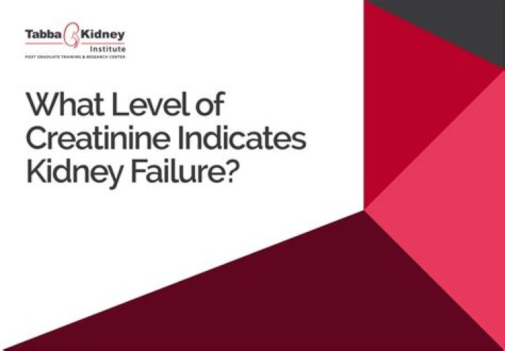 What creatinine level indicates acute kidney failure