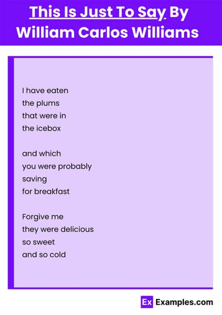 What did William Carlos Williams mean when he said no ideas but in things