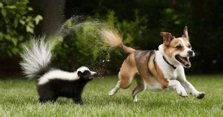 What do I do if my dog gets sprayed in the face by a skunk