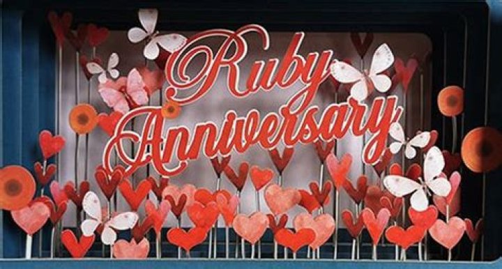 What do you buy for a ruby wedding anniversary