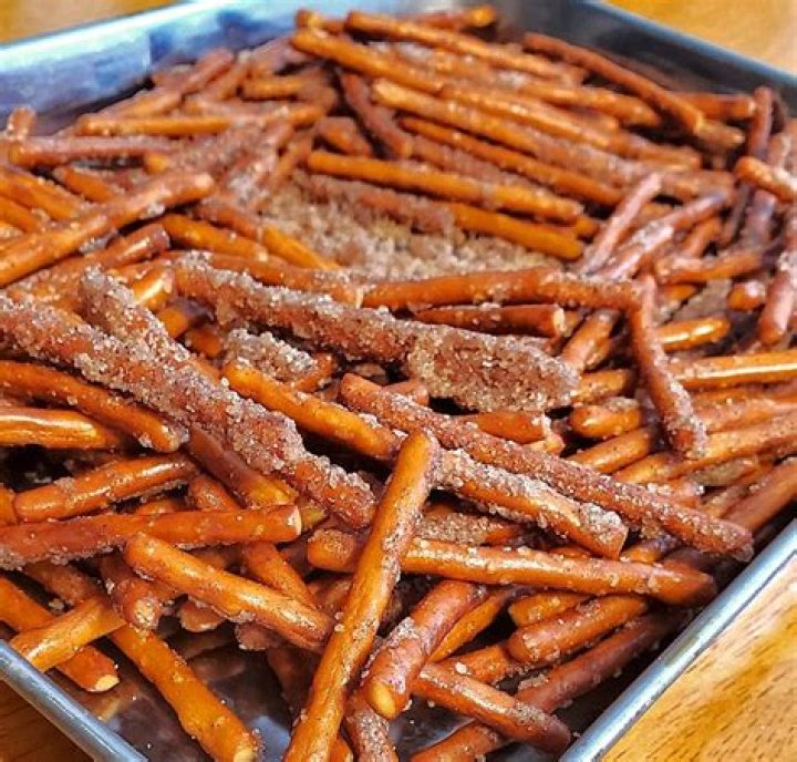 What do you dip pretzel sticks in