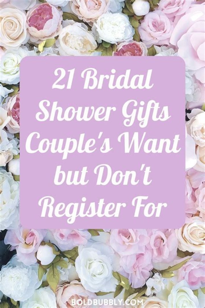 What do you give for a personal bridal shower