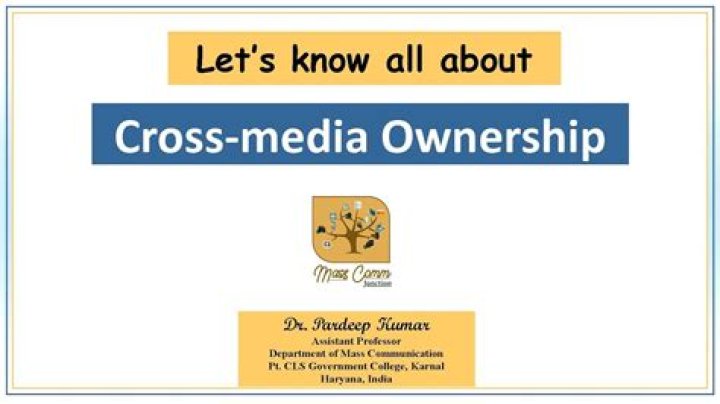 What do you mean by cross media ownership