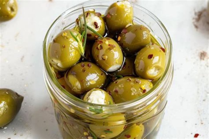 What do you stuff olives with