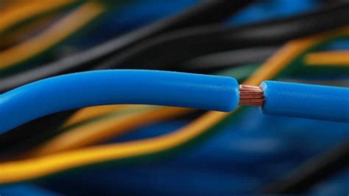 What does a blue wire represent