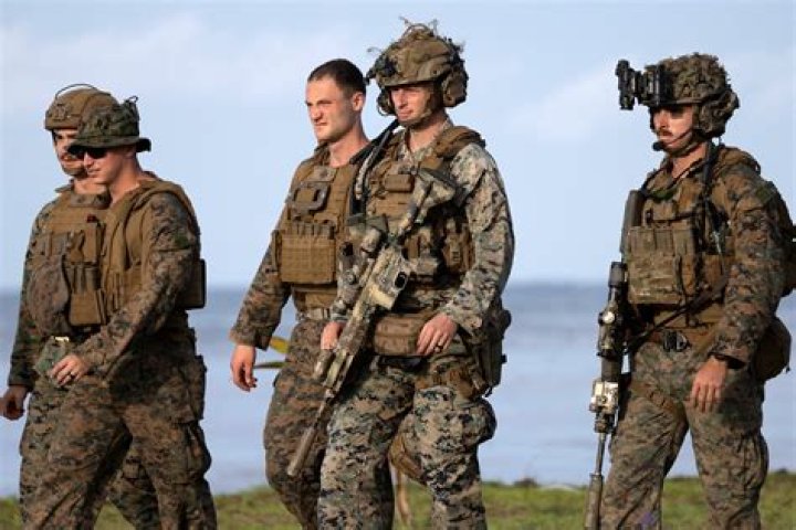 What does a Marine Corps combat fitness test consist of