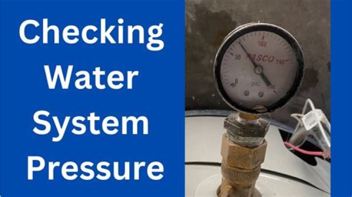 What does a water pressure test do